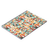 Erdtöniges geometrisches Muster Notizblock (Linke Seite)