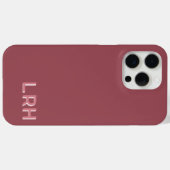 Erdtöniges Rot-Rocks-Schatten-Monogramm-Handyhülle Case-Mate iPhone Hülle (Rückseite (Horizontal))