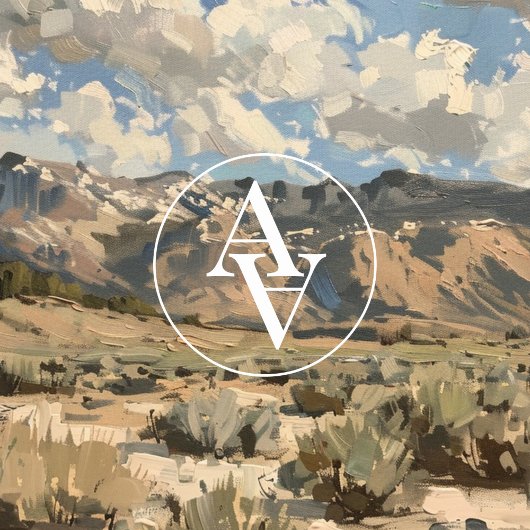 Erdtonlandschaft Malerei Rustikale Bergkunst Poster