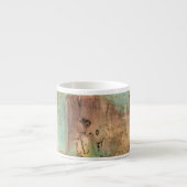 Erdtonmalerei mit gerissener Oberfläche Espressotasse (Vorderseite)