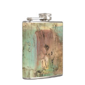 Erdtonmalerei mit gerissener Oberfläche Flachmann (Rechts)