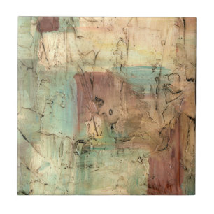 Erdtonmalerei mit gerissener Oberfläche Fliese