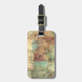 Erdtonmalerei mit gerissener Oberfläche Gepäckanhänger (Vorderseite vertikal)