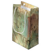 Erdtonmalerei mit gerissener Oberfläche Kleine Geschenktüte (Rückseite Schrägansicht)