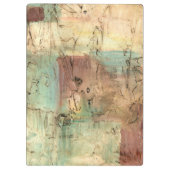 Erdtonmalerei mit gerissener Oberfläche Klemmbrett (Rückseite)