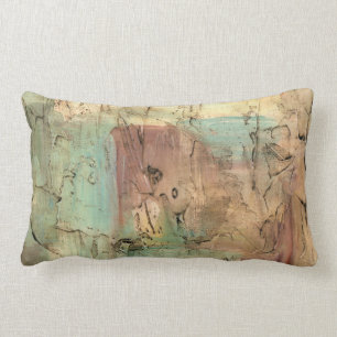 Erdtonmalerei mit gerissener Oberfläche Lendenkissen