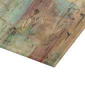 Erdtonmalerei mit gerissener Oberfläche Schneidebrett (Ecke)