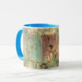 Erdtonmalerei mit gerissener Oberfläche Tasse (Vorderseite Links)