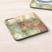 Erdtonmalerei mit gerissener Oberfläche Untersetzer (Linke Seite)