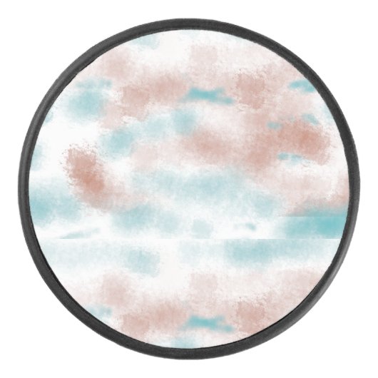 Erdtonwolken Eishockey Puck (Vorderseite)