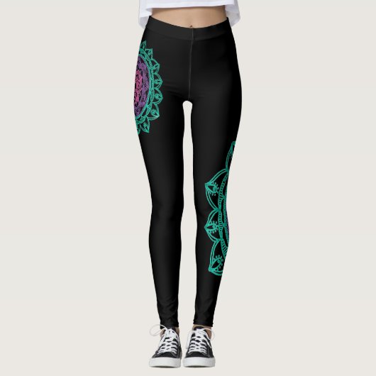 Erdung der Mandala-Leggings Leggings (Vorderseite)
