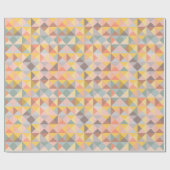 Erdung Herbst Gelb Geometrisches Muster rustikal Geschenkpapier (Flach)