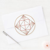 Erdung Mandala Runder Aufkleber (Umschlag)