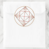 Erdung Mandala Runder Aufkleber (Tasche)