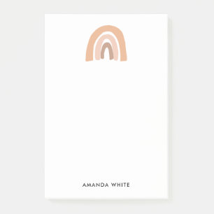 Erdung Minimalistischer Regenbogen Post-it Klebezettel