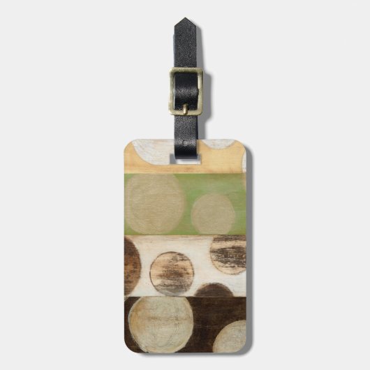 Erdung von Tone-Holzpaneelen mit Kreisen Gepäckanhänger (Vorderseite vertikal)