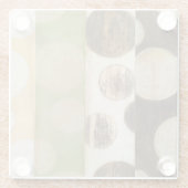 Erdung von Tone-Holzpaneelen mit Kreisen Glasuntersetzer (Rückseite)