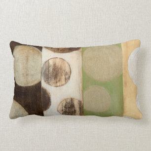 Erdung von Tone-Holzpaneelen mit Kreisen Lendenkissen