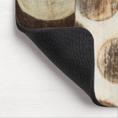 Erdung von Tone-Holzpaneelen mit Kreisen Mousepad (Ecke)