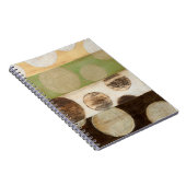 Erdung von Tone-Holzpaneelen mit Kreisen Notizblock (Rechte Seite)