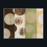 Erdung von Tone-Holzpaneelen mit Kreisen Postkarte<br><div class="desc">Dieses Gemälde wurde von Norman Wyatt, Jr. erschaffen und nach dem französischen Verfahren Giclee hergestellt, um Tintenpatronen auf eine Leinwand zu sprühen. Verlieren Sie sich in den konzentrischen Kreisen, der Verschmelzung von Erdtonfarben durch das Gemälde oder dem Holzpaneel-Aussehen des Stückes. Ein großartiger Kauf für jeden, der sich für moderne Kunst...</div>