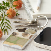 Erdung von Tone-Holzpaneelen mit Kreisen Schlüsselanhänger (Vorderseite rechts)