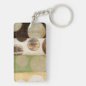 Erdung von Tone-Holzpaneelen mit Kreisen Schlüsselanhänger (Rückseite)