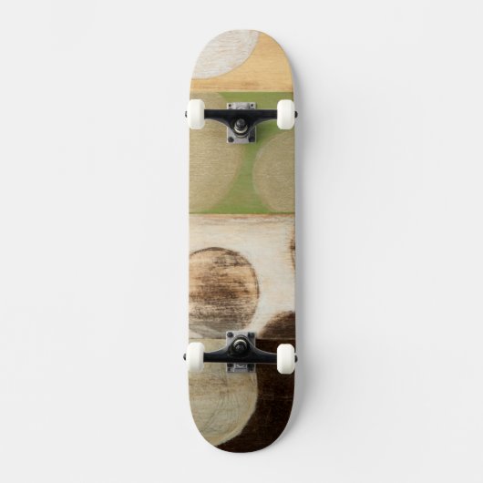 Erdung von Tone-Holzpaneelen mit Kreisen Skateboard (Vorderseite)