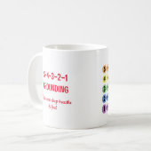 Erdungstechnik für Angst/Stress 5 Sinne Kaffeetasse (Vorderseite Links)