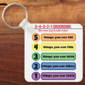 Erdungstechnik für Angst/Stress 5 Sinne Schlüsselanhänger (Vorderseite)