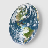 Erdwanduhr mit Zahlen Große Wanduhr (Winkel)