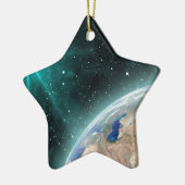 Erdweltraum Keramik Ornament (Links)