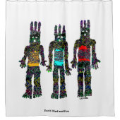 Erdwind und -feuer duschvorhang (Vorderseite)