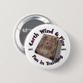 Erdwind-und -feuer-Fan bei der Ausbildung ringsum Button (Vorne & Hinten)