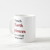 Erdwissenschaften lehren kaffeetasse (Vorderseite Links)