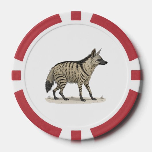 Erdwolf Pokerchips (Vorderseite)