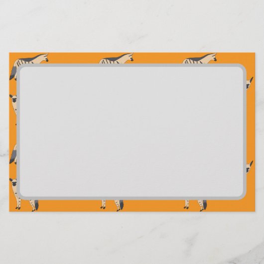 Erdwölfe Briefpapier (Vorderseite)