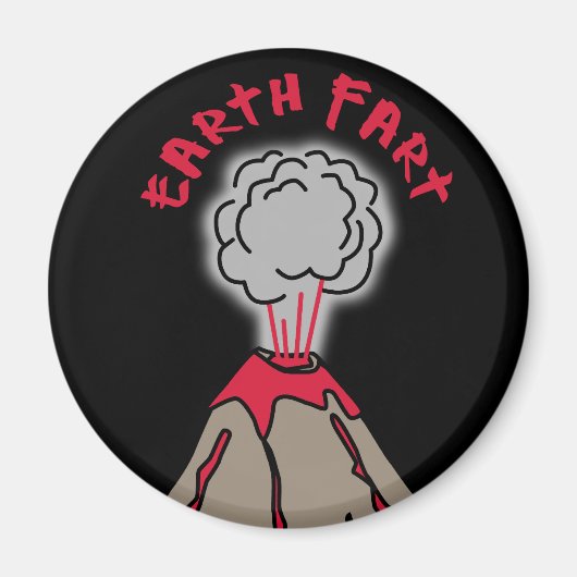 Erdwolkan Furz Magnet (Vorne)