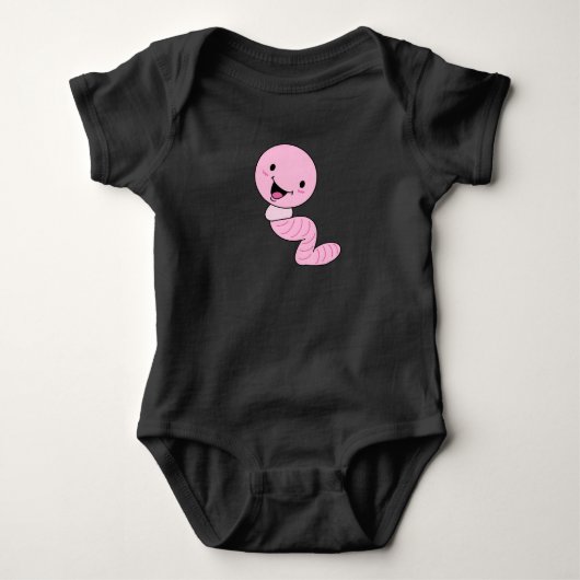 Erdwurm Baby Top (Vorderseite)