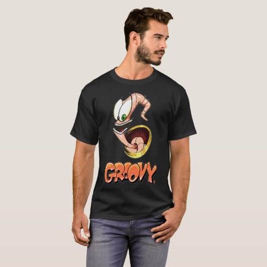 Erdwurm Jim Groovy! Tshirt Classic T Shirt Class (Vorne ganz)