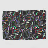 Erdwurmförmige, bunte künstliche Leckereien? Golfhandtuch (Horizontal)