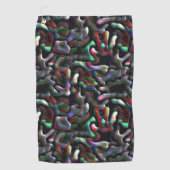 Erdwurmförmige, bunte künstliche Leckereien? Golfhandtuch (Vorderseite)