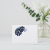 Erdzackige Glühen-Visitenkarten Visitenkarte (Stehend Vorderseite)