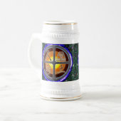 Erdzeichen Bierglas (Vorderseite Links)