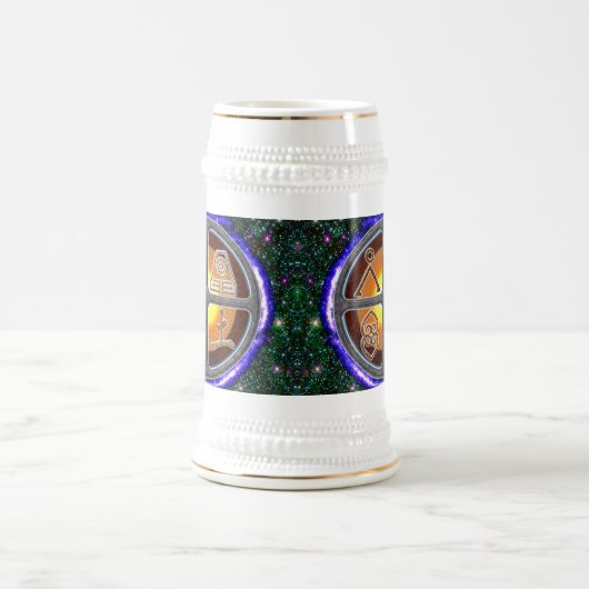 Erdzeichen Bierglas (Mittel)