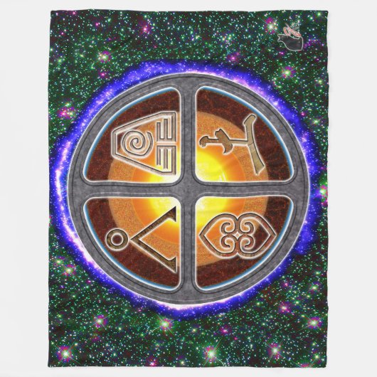 Erdzeichen Fleecedecke (Vorderseite)