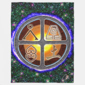 Erdzeichen Fleecedecke (Vorderseite)