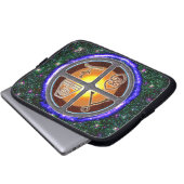 Erdzeichen Laptopschutzhülle (Vorne Knopf)