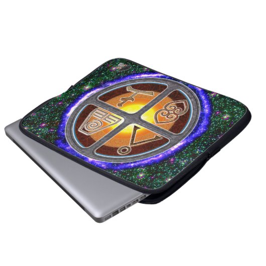 Erdzeichen Laptopschutzhülle (Vorne Knopf)