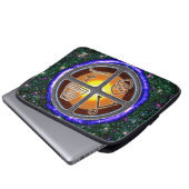Erdzeichen Laptopschutzhülle (Vorne Knopf)